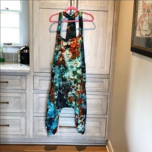 Tye dye overalls